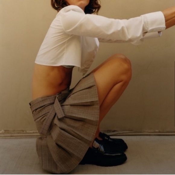 LAST CALL | Discontinued Zara Plaid Mini Skirt | Size MED - Picture 4 of 7